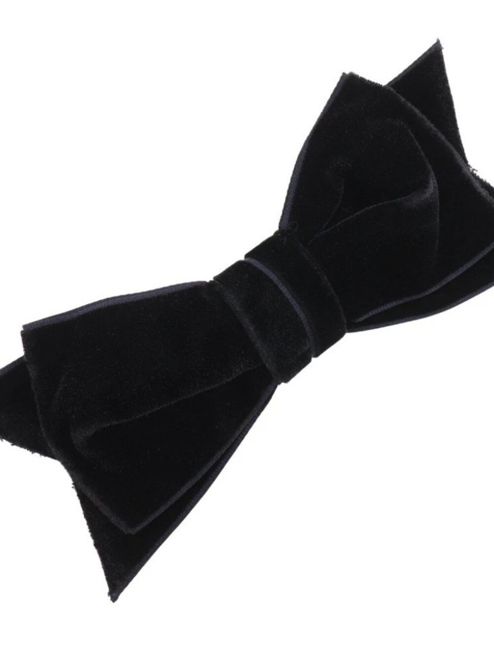 CHANEL ribbon Brooch black Velor ribbon 17g Women